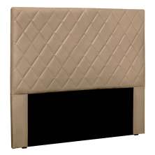 Cabeceira Solteiro 0,90m Córdoba Suede Bege - Pallazio