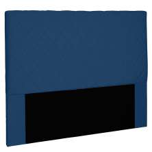 Cabeceira Solteiro 0,90m Esmeralda Suede Azul Marinho - Pallazio