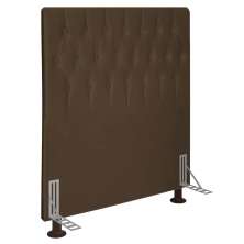 Cabeceira Solteiro 0,90m Estocolmo Suede Marrom - Pallazio