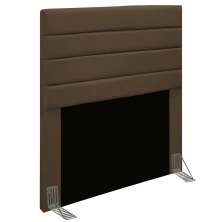 Cabeceira Solteiro 0,90m Friburgo Suede Marrom - Pallazio