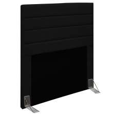 Cabeceira Solteiro 0,90m Friburgo Suede Preto - Pallazio