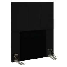 Cabeceira Solteiro 0,90m Genebra Suede Preto - Pallazio