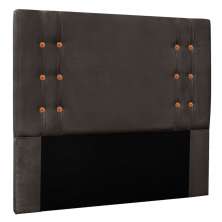 Cabeceira Solteiro 0,90m Genova Suede Cinza - Pallazio