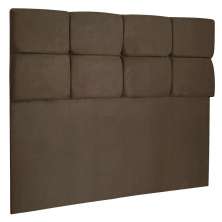 Cabeceira Solteiro 0,90m Nina Suede Marrom - Pallazio