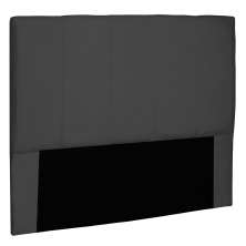 Cabeceira Solteiro 0,90m Ravenna Suede Preto - Pallazio