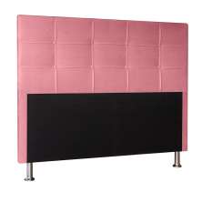 Cabeceira Solteiro 0,90m Roma Suede Rosa - Pallazio