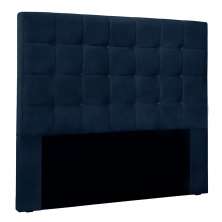 Cabeceira Solteiro 0,90m Santiago Suede Azul Marinho - Pallazio
