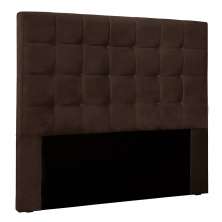 Cabeceira Solteiro 0,90m Santiago Suede Marrom - Pallazio