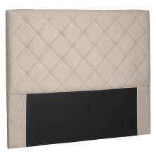 Cabeceira Solteiro 0,90m Tânia Suede Bege - Pallazio