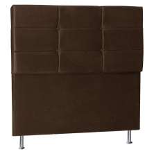 Cabeceira Solteiro 0,90m Tóquio Suede Marrom - Pallazio