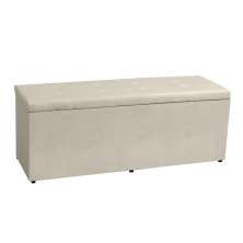 Calçadeira Recamier Baú Casal 1,40m Berlim Suede - Pallazio