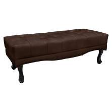Calçadeira Recamier King 1,95m Vicenza Suede Marrom Café - Pallazio