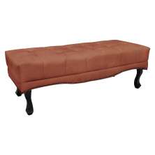 Calçadeira Recamier King 1,95m Vicenza Veludo Cobre - Pallazio