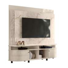 Estante Painel de TV 65 Polegadas 183cm Jude Calacata/Off White - Pallazio