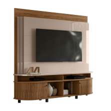 Estante Painel de TV 65 Polegadas 183cm Jude Fendi/Naturale - Pallazio