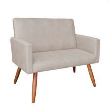 Namoradeira Nina Suede Pés Palito Castanho - Pallazio