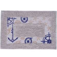 Tapete de Banheiro Slim Algodão 40x60cm Marinheiro