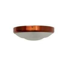 Plafon Circular De Alumínio Cobre 25cm 2L