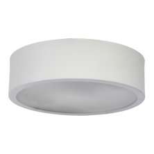 Plafon Redondo De Alumínio 35cm Branco 3L