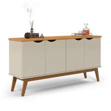 Buffet Prism 4 PT Off White e Cinamomo