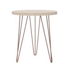 Mesa Lateral Redonda Evolution Off White 48 cm