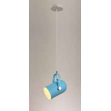 Lustre Pendente Stage Pelegrin PEL-065 Metal Azul