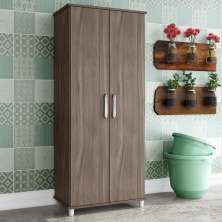 Nicho Organizador Multiuso Slim Com Portas Carvalho Smoked