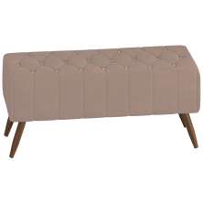Puff Puf Para 100 cm Sala Pes Madeira Trit Veludo SL 949 Peer