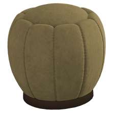 Puff Puf Para Sala Base Metal Chocolate Tull Veludo SL 945 Peer