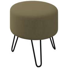 Puff Puf Para Sala Pes Metal Small Veludo SL 945 Peer