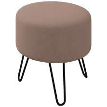 Puff Puf Para Sala Pes Metal Small Veludo SL 949 Peer