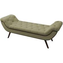 Puff Recamier 140 cm Pes Palito Venez Linho SL 75 Peer