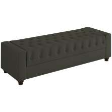 Recamier Calçadeira Bau 160 cm Pes MDF Parri Linho SL 74 Peer