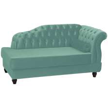 Recamier Diva Chaise Capitone 160 cm Pes MDF Gane SL 946 Veludo Peer
