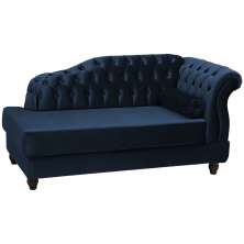 Recamier Diva Chaise Capitone 160 cm Pes MDF Gane SL 948 Veludo Peer