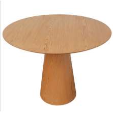 Mesa de Jantar Cone 100 cm Base Madeira Freijó Tampo Freijó