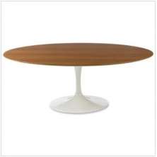 Mesa de Jantar Tulipa Saarinen Oval 190x120 cm Tampo Freijó