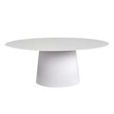 Mesa de Jantar Tulipa Saarinen Oval 244x137 cm Laqueada