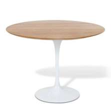 Mesa de Jantar Tulipa Saarinen Redonda 140 cm - Freijó