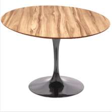 Mesa de Jantar Tulipa Saarinen Redonda 160 cm - Nogueira