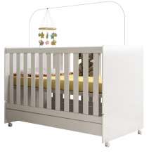 Berço Mini Cama 2 em 1 Encanto Branco PLLA