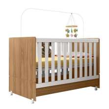 Berço Mini Cama Encanto Nature/Branco - Peternella Móveis