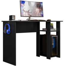 Mesa Gamer Slim Preto Fosco Texturizado PLLA