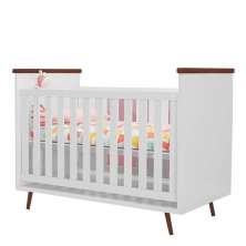 Berço Retrô Baby Wood Branco - Phoenix Baby