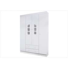 Guarda Roupa Livia 04 Portas 02 Gavetas - Phoenix