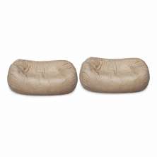 Conjunto com 2 Puffs Big Casal Saara