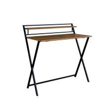Escrivaninha Dobrável Steel Wood Noce Oro e Preta