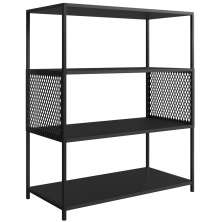 Estante Estilo Industrial 94 Cm Com Tela P1024 Preto PP