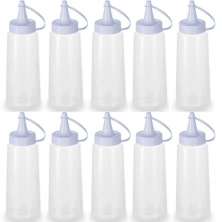 10 Frascos Plásticos para Molhos 250ml Tubo Bisnaga de Maion