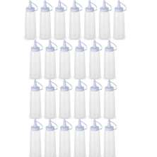 25 Bisnagas de Condimentos Plásticas 250ml para Molhos Ketchup Maionese Plasvale Profissionais